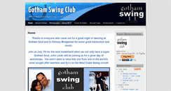 Desktop Screenshot of gothamswingclub.org